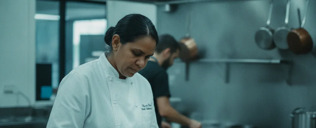 Illustration of a person working as a cook