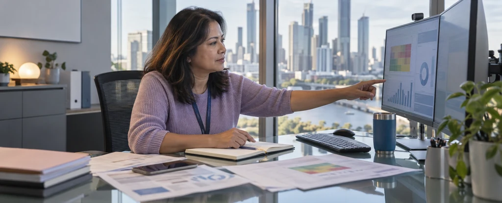 Illustration of a person working as a cyber security grc specialist