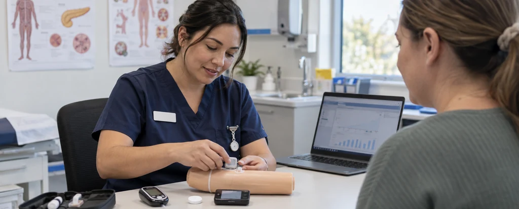 Illustration of a person working as a diabetes educator
