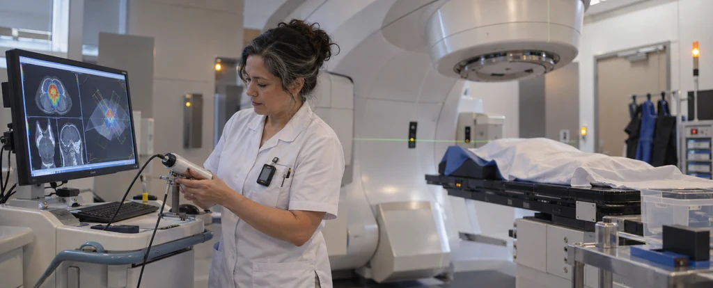 Illustration of a person working as a medical physicist