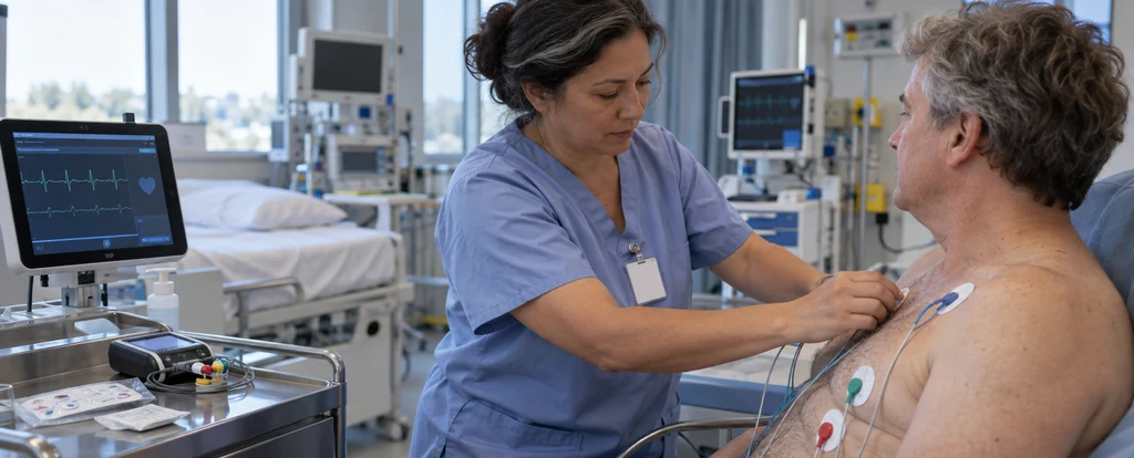 Illustration of a person working as a cardiac technician