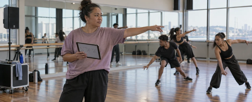 Illustration of a person working as a choreographer