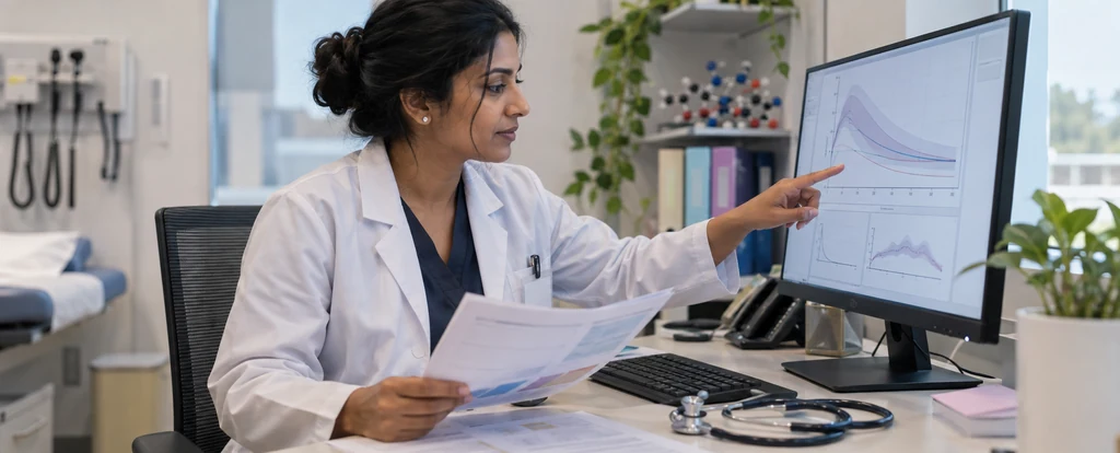 Illustration of a person working as a clinical pharmacologist