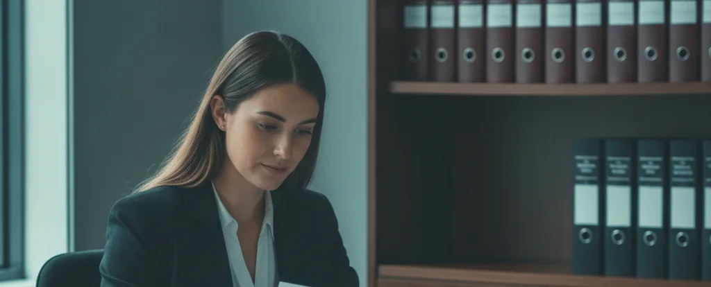 Illustration of a person working as a company secretary