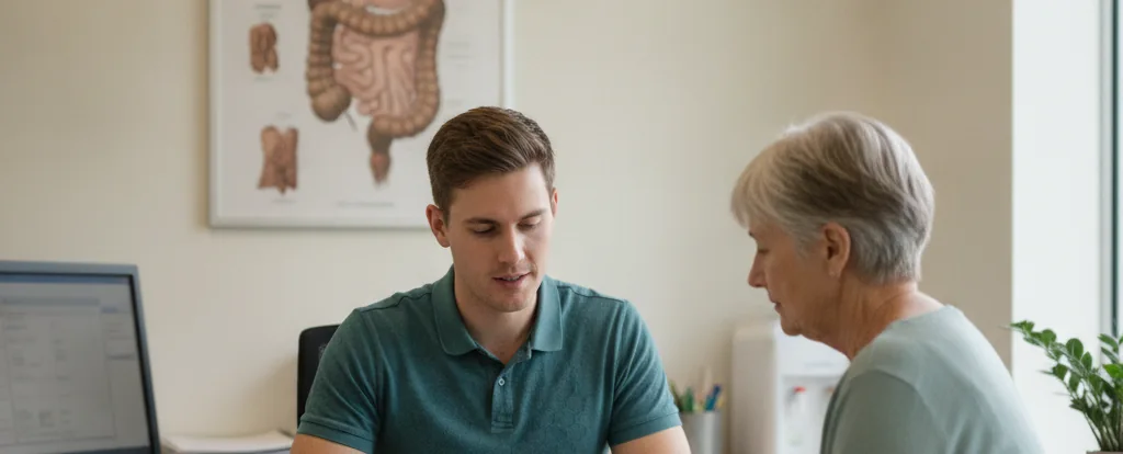 Illustration of a person working as a dietitian