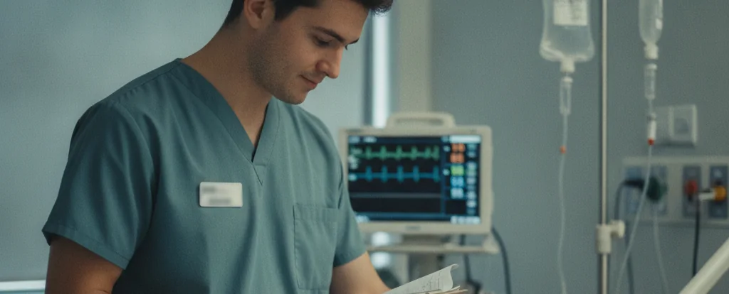 Illustration of a person working as an enrolled nurse