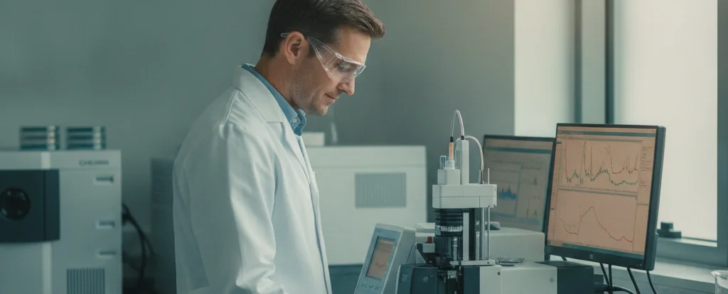 Illustration of a person working as a food scientist