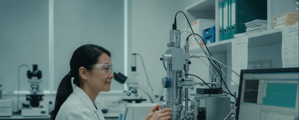 Illustration of a person working as a forensic scientist