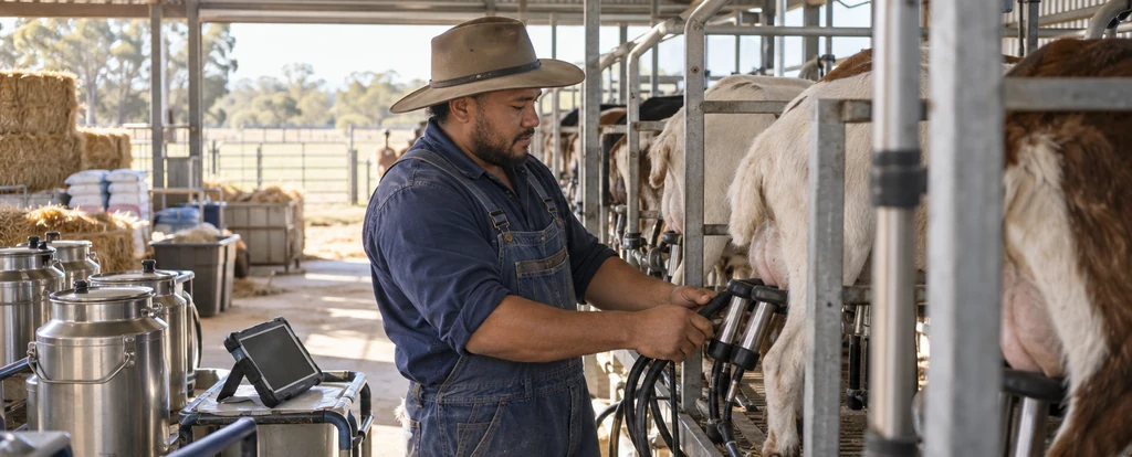 Illustration of a person working as a goat farmer
