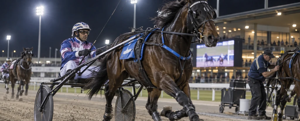 Illustration of a person working as a harness racing driver