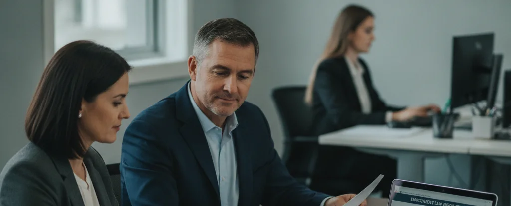 Illustration of a person working as an hr advisor