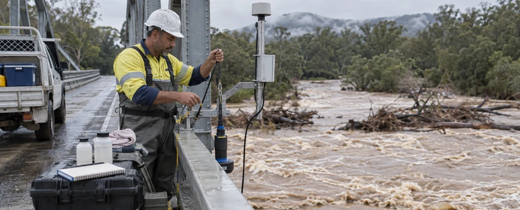 Illustration of a person working as a hydrographer