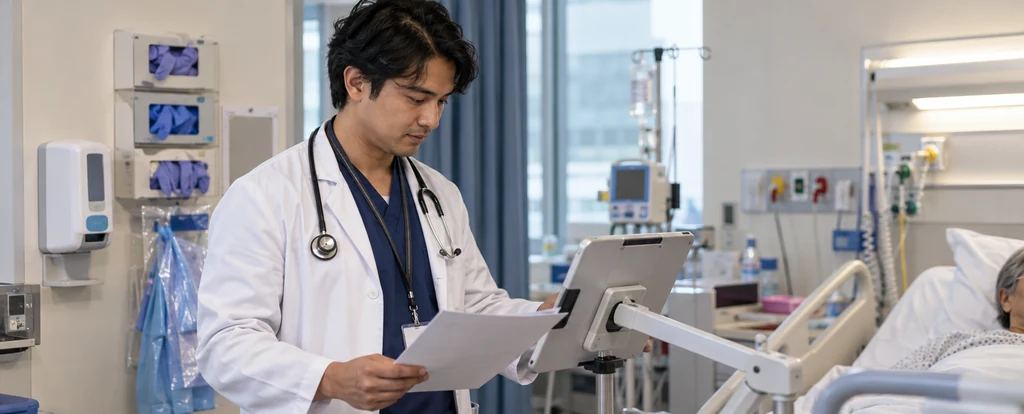 Illustration of a person working as an infectious diseases physician