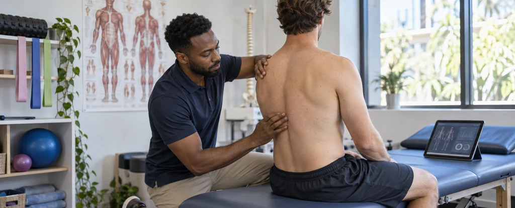 Illustration of a person working as a kinesiologist