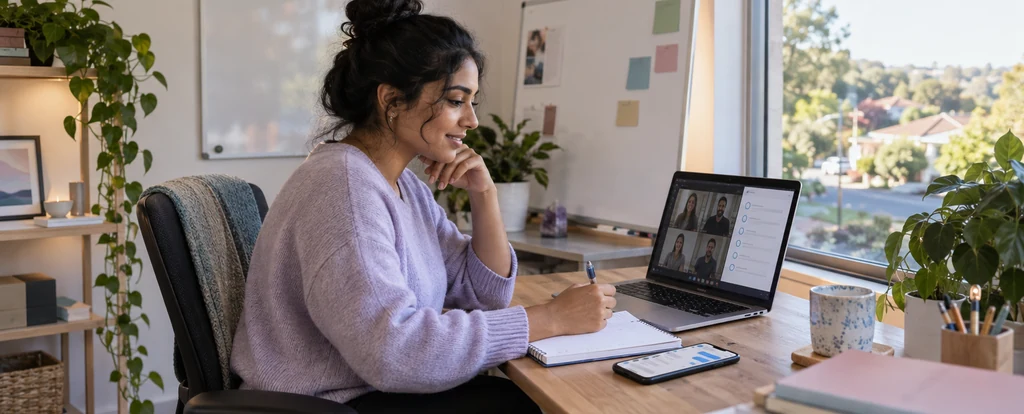 Illustration of a person working as a life coach