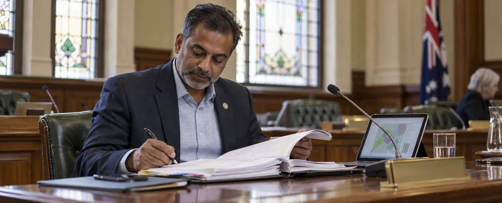 Illustration of a person working as a local councillor