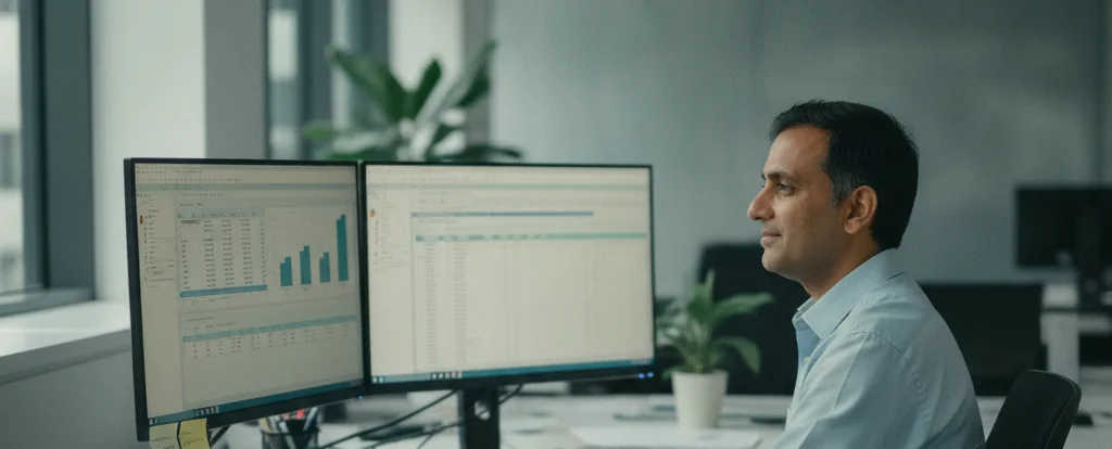 Illustration of a person working as a market researcher