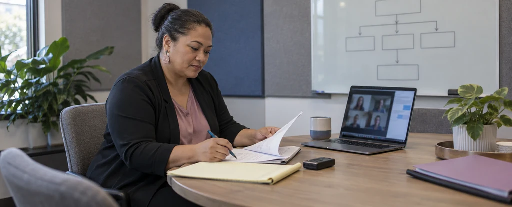 Illustration of a person working as a mediator