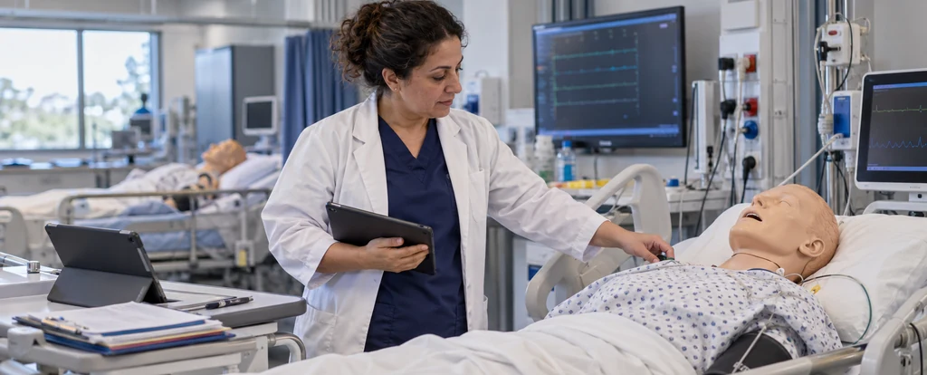 Illustration of a person working as a nurse educator