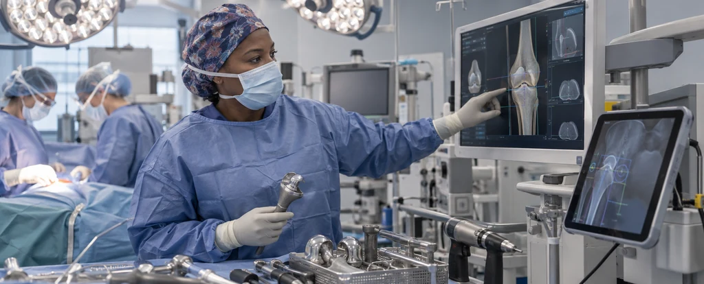 Illustration of a person working as an orthopaedic surgeon