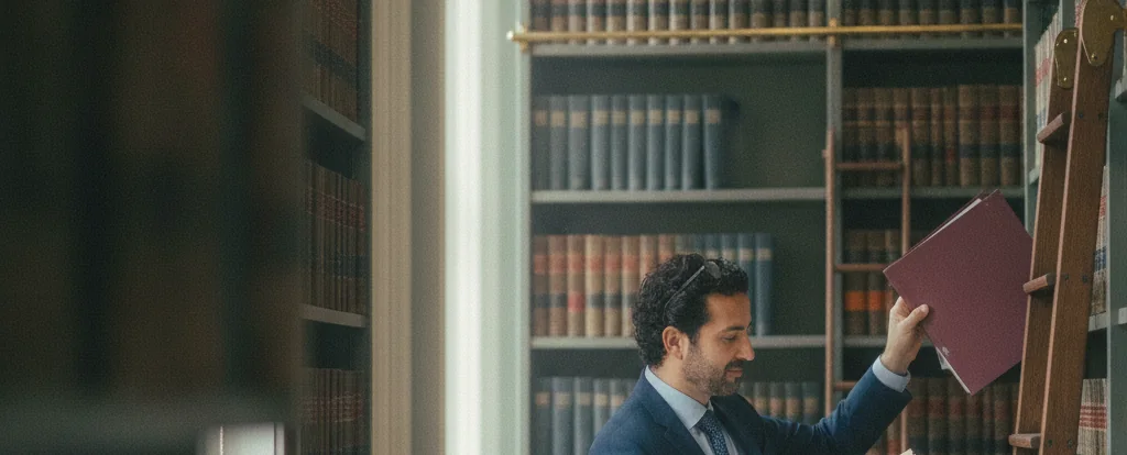 Illustration of a person working as a paralegal