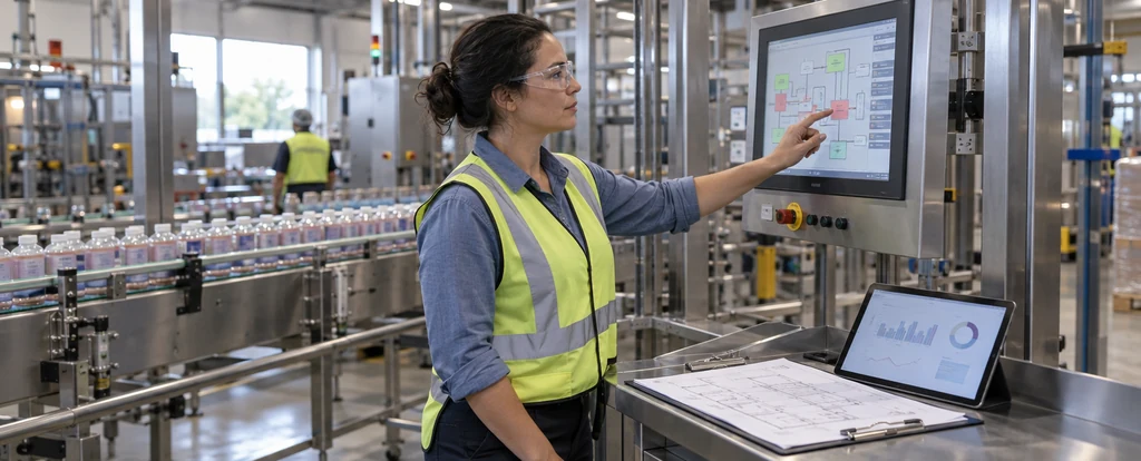 Illustration of a person working as a production engineer