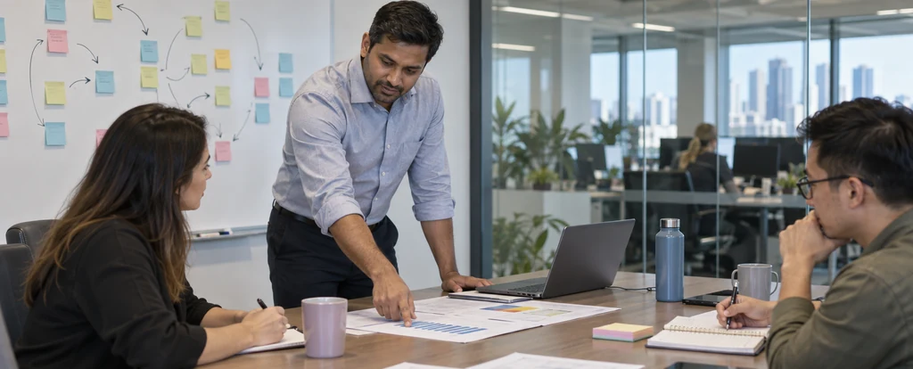 Illustration of a person working as a program manager