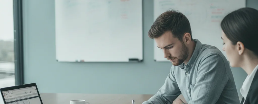 Illustration of a person working as a project manager