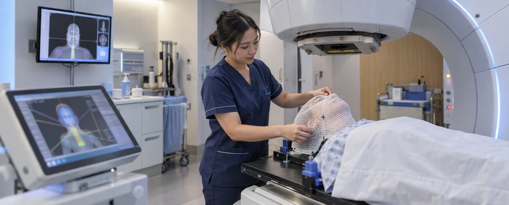 Illustration of a person working as a radiation therapist