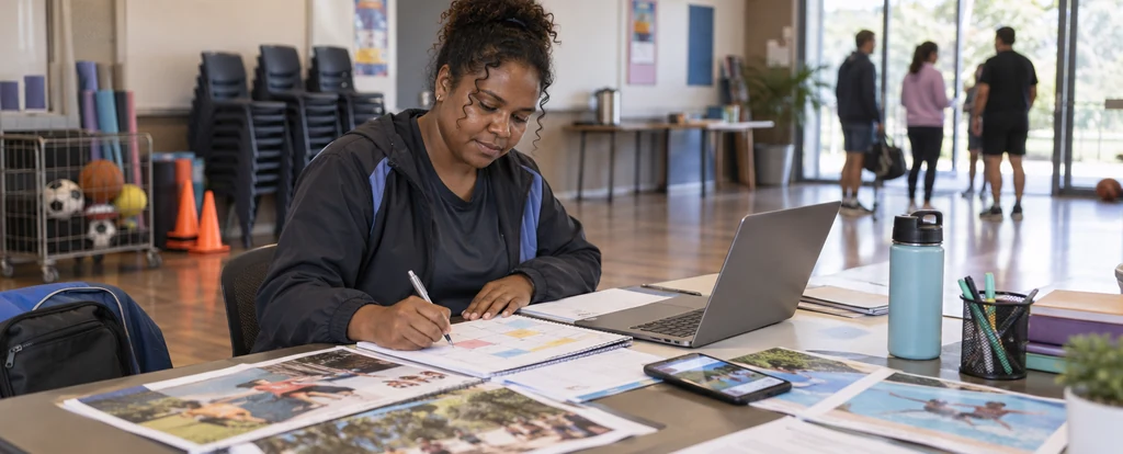 Illustration of a person working as a recreation officer