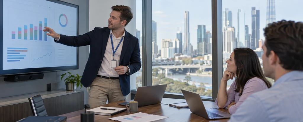 Illustration of a person working as a sales engineer