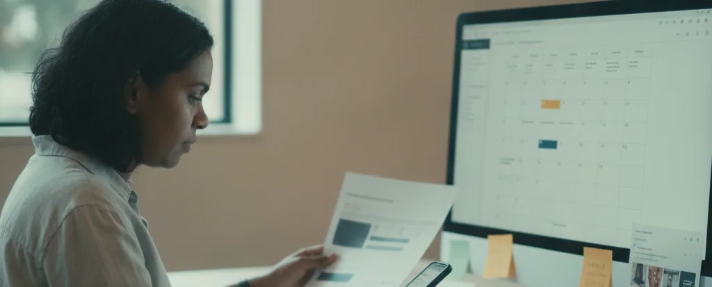 Illustration of a person working as a social media manager