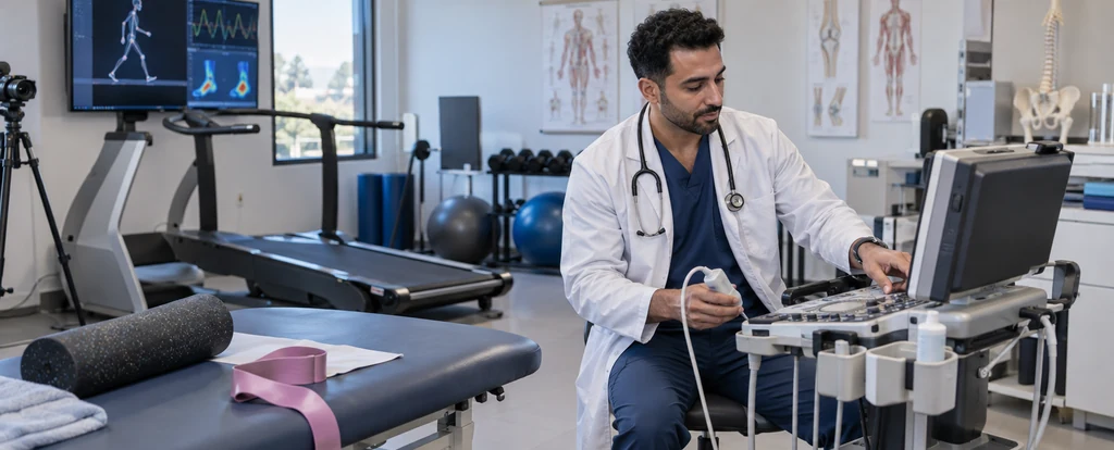Illustration of a person working as a sport and exercise physician