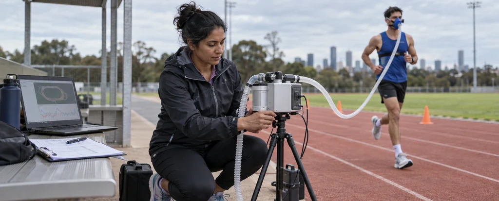 Illustration of a person working as a sports scientist