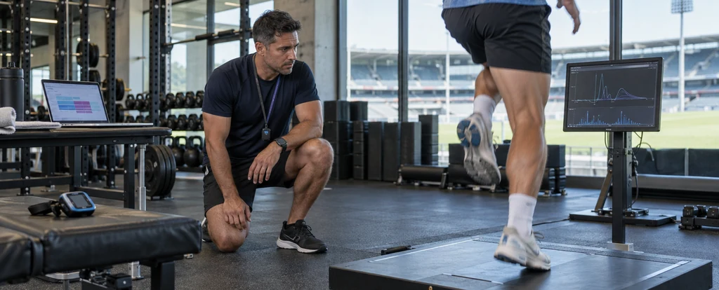 Illustration of a person working as a strength and conditioning coach