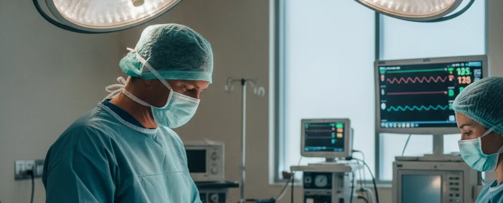 Illustration of a person working as a surgeon