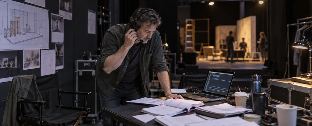 Illustration of a person working as a theatre director