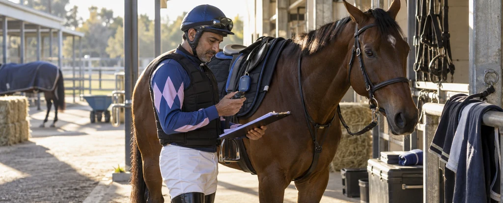 Illustration of a person working as a track rider