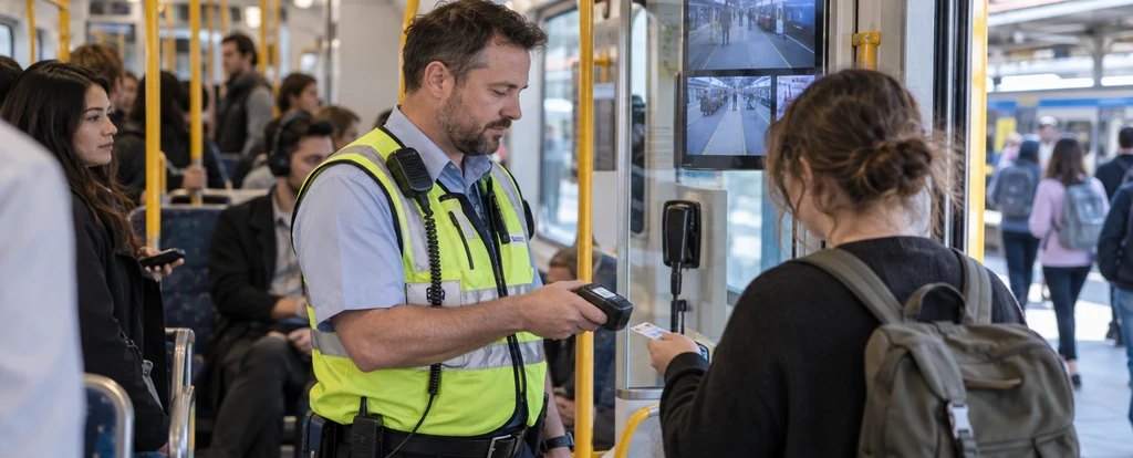 Illustration of a person working as a transport conductor