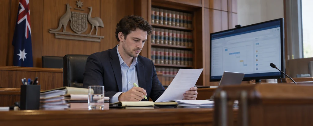 Illustration of a person working as a tribunal member