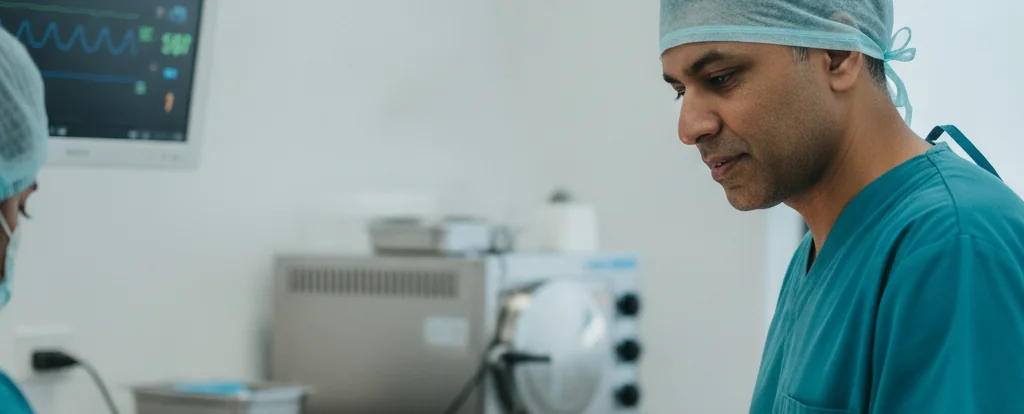 Illustration of a person working as a veterinary nurse