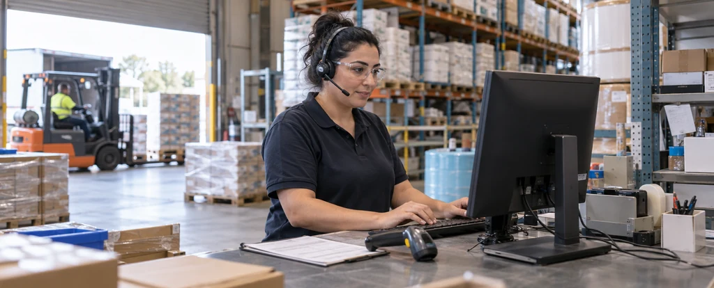 Illustration of a person working as a wholesaler