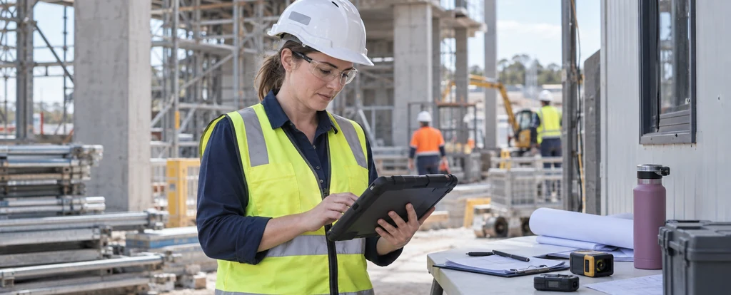 Illustration of a person working as a work health and safety inspector