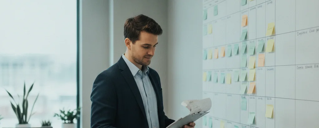 Illustration of a person working as a workforce planner