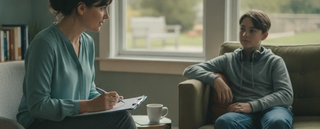 Illustration of a person working as a youth worker